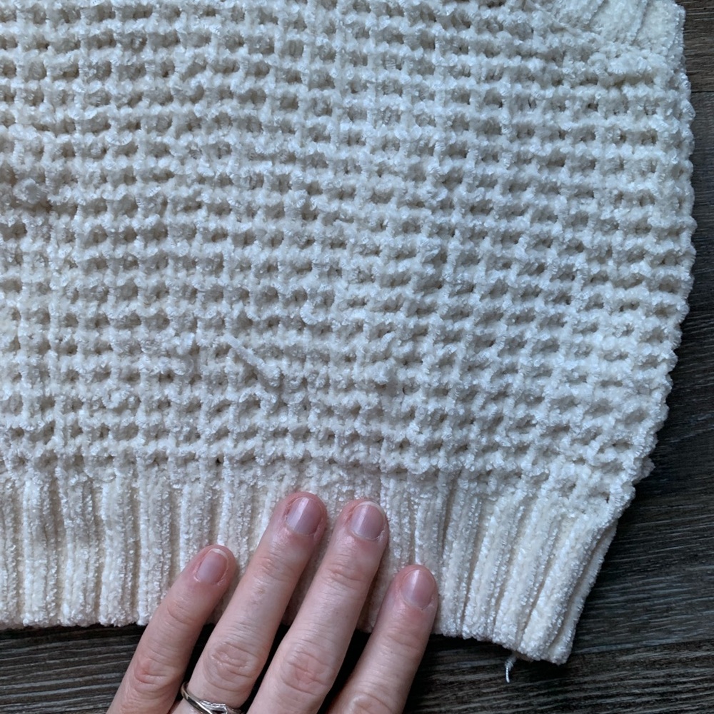 Altar'd State Cream Textured Knit Sweater Vest L - Picture 2 of 6